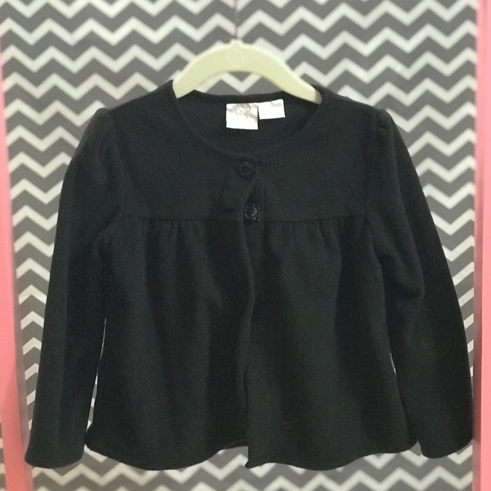 Koala Kids Toddler Girls 2T Black Cardigan